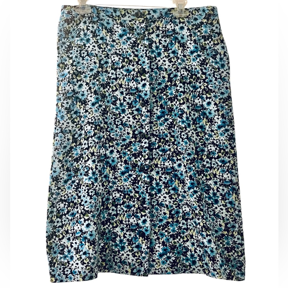 Floral Blue Women's Skirt
